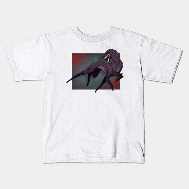 Devilish Grin Kids T-Shirt by TheZodiacLord